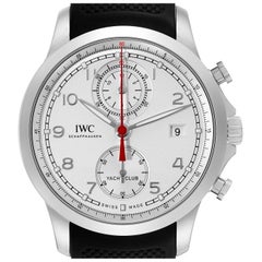 IWC Portugiesisch Yacht Club Chronograph Stahl Herrenuhr IW390502 Box Karte