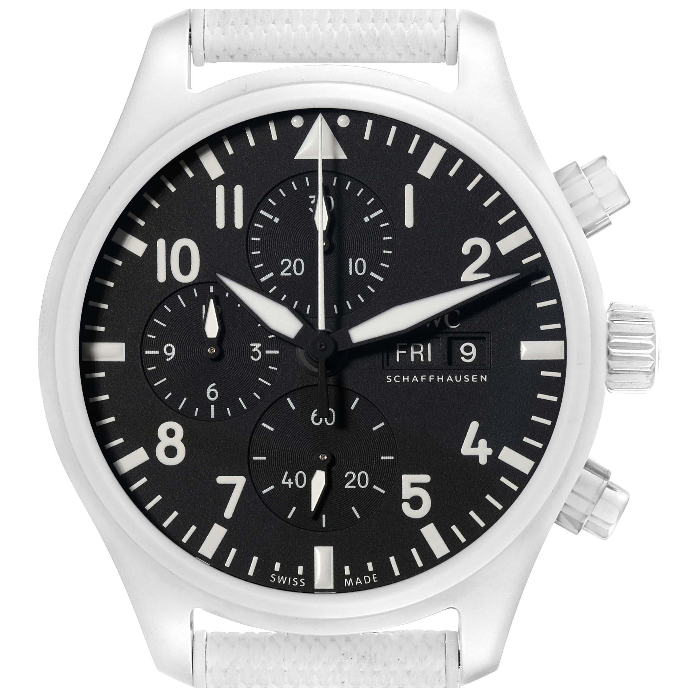 IWC Pilot Top Gun Chronograph Keramik Herrenuhr IW389105