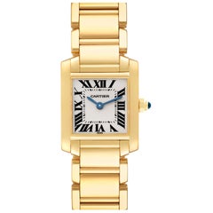 Used Cartier Tank Francaise Yellow Gold Quartz Ladies Watch W50002N2