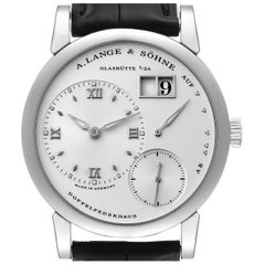Used A. Lange and Sohne Lange 1 White Gold Silver Dial Mens Watch 101.039