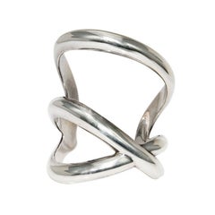 Angela Cummings Bracciale modernista d'epoca in argento sterling
