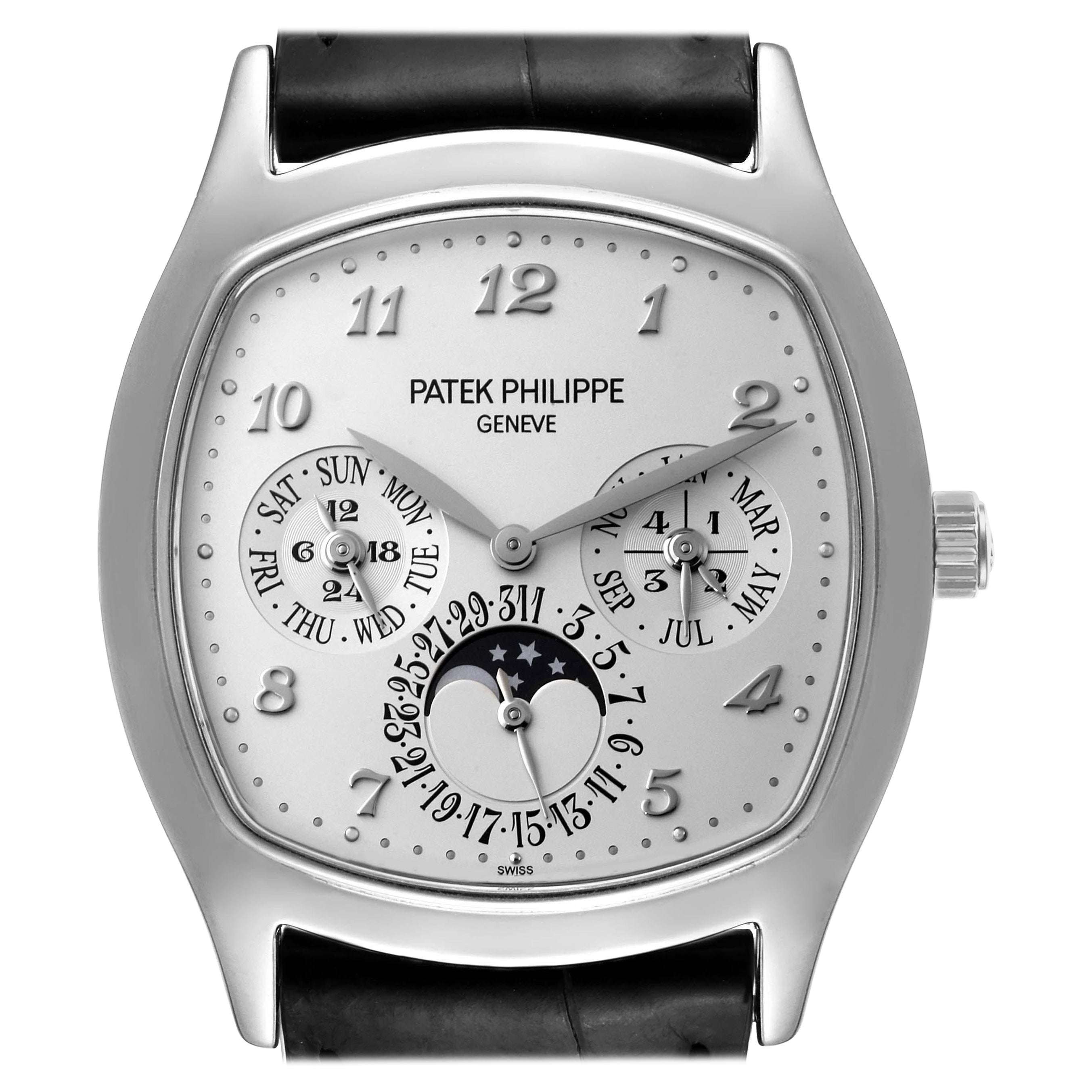 Patek Philippe Complications Perpetual Calendar White Gold Watch 5940 Box Papers