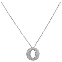 Tiffany & Co. Elsa Peretti Sevillana Platinum and Diamond Pendant Necklace