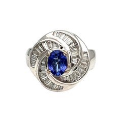 Anillo de tanzanita y diamantes de 2.25 ct