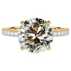 Used Real Natural 2 Carat Ct 1 Solitaire Round Diamond Engagement Ring 14k Gold