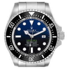Rolex Seadweller Deepsea Cameron D-Blue Steel Mens Watch 116660 Box Card