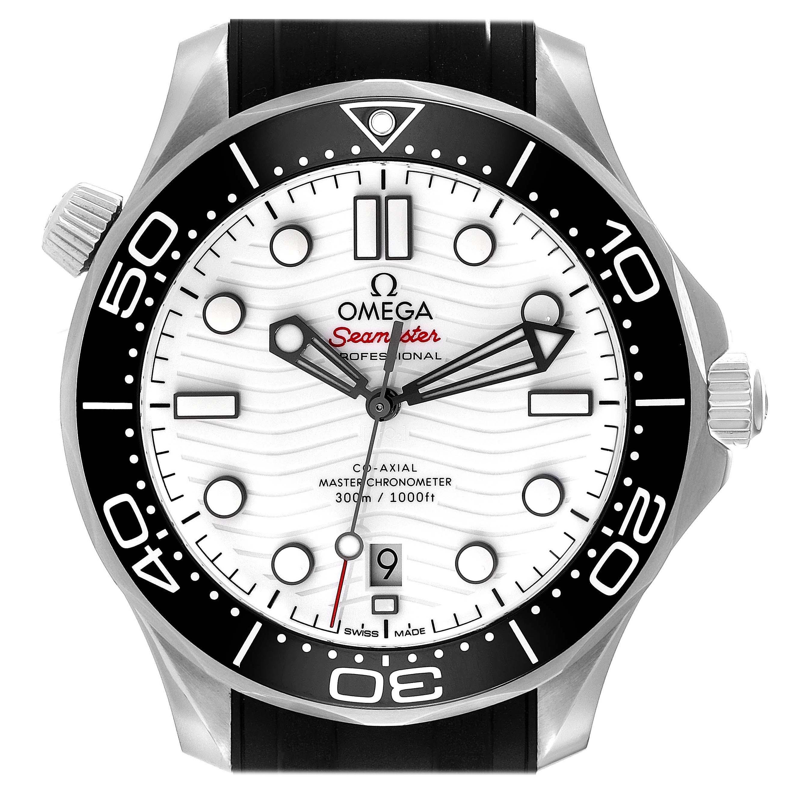 Omega Seamaster Diver 300M Steel Mens Watch 210.30.42.20.04.001 Box Card For Sale