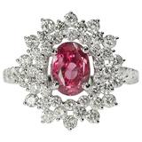 Unheated Ceylon Pink Sapphire Ring