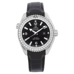 Omega Seamaster 38mm Steel Black Dial Diamond Unisex Watch 232.18.38.20.01.001