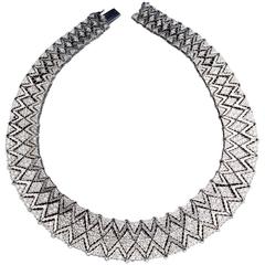 Mario Buccellati Diamond Gold Lace Necklace 11