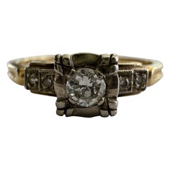Keepsake Diamond Two-Tone Engagement Ring 