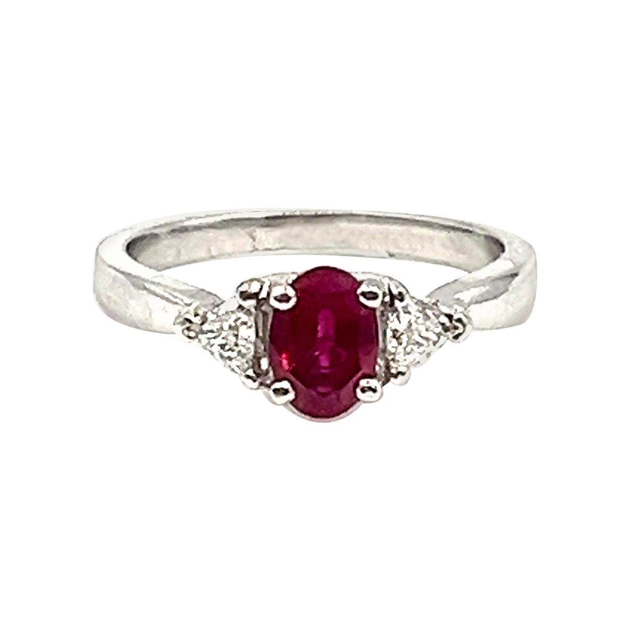 1.09 ct Ruby & Diamond Ring