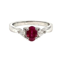 1.09 ct Ruby & Diamond Ring
