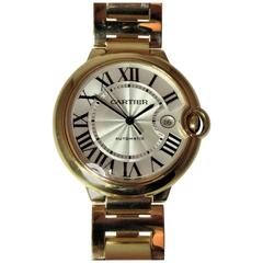 Cartier Ladies Yellow Gold Ballon Bleu Automatic Bracelet Wristwatch