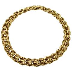 Tiffany & Co. Woven Design Gold Necklace 5