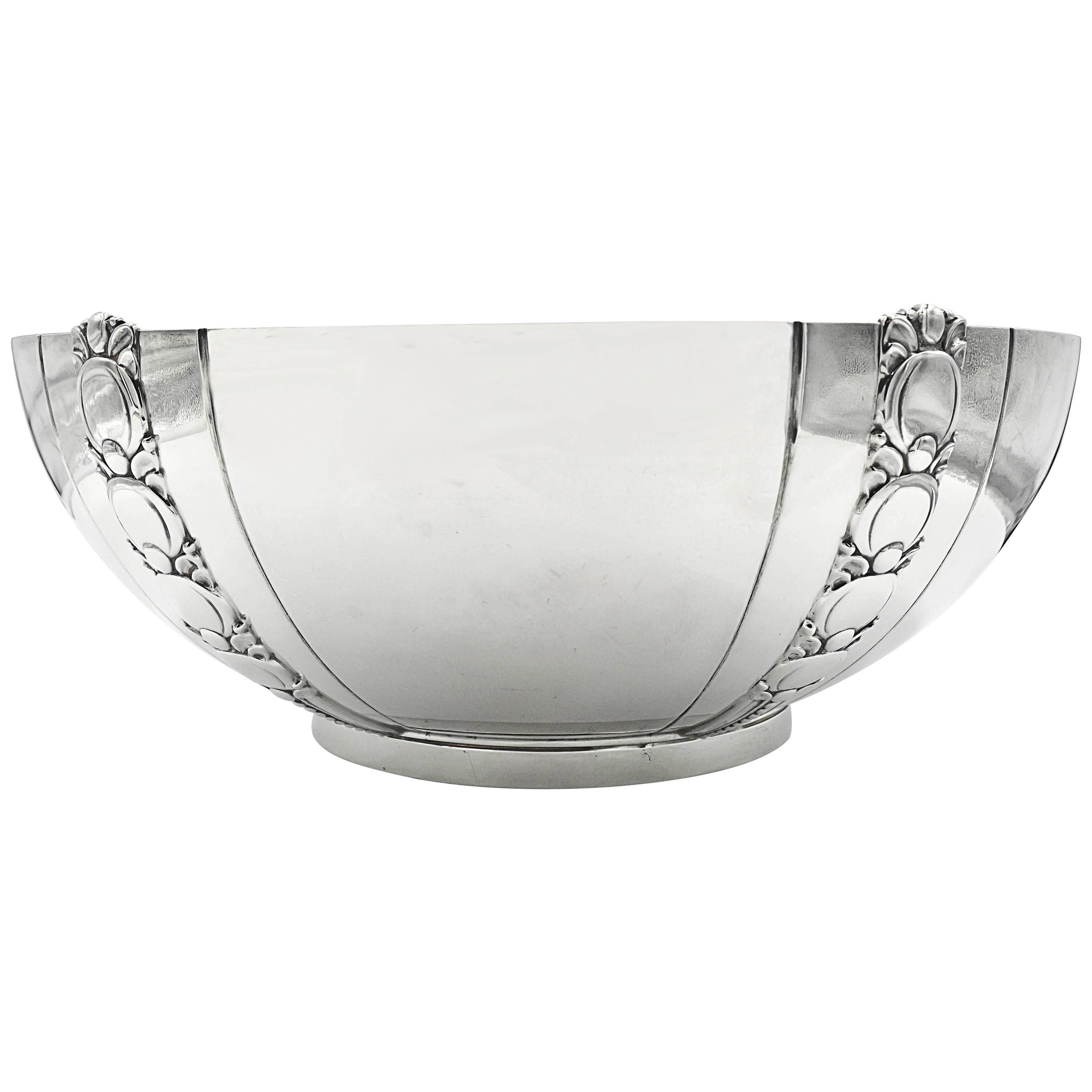 Tiffany & Co. Art Deco Sterling Silver Salad Bowl