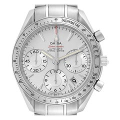 Used Omega Speedmaster Date Silver Dial Steel Mens Watch 323.10.40.40.02.001 Box Card