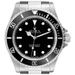 Rolex Submariner No Date 40mm 2 Liner Steel Mens Watch 14060 Box Papers