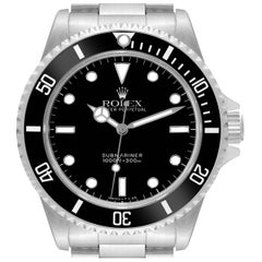 Rolex Submariner No Date 40mm 2 Liner Steel Mens Watch 14060 Box Papers