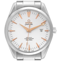 Omega Seamaster Aqua Terra Silber Zifferblatt Stahl Herrenuhr 2502.34,00 Box Kartene