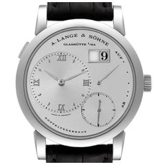 Used A. Lange and Sohne Lange 1 Silver Dial Platinum Mens Watch 101.025