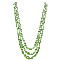 507.40 carats apple green peridot top quality plain tumbled natural necklace gem