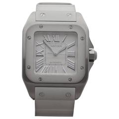 Cartier Ladies Stainless Steel Santos 100 Automatic Wristwatch