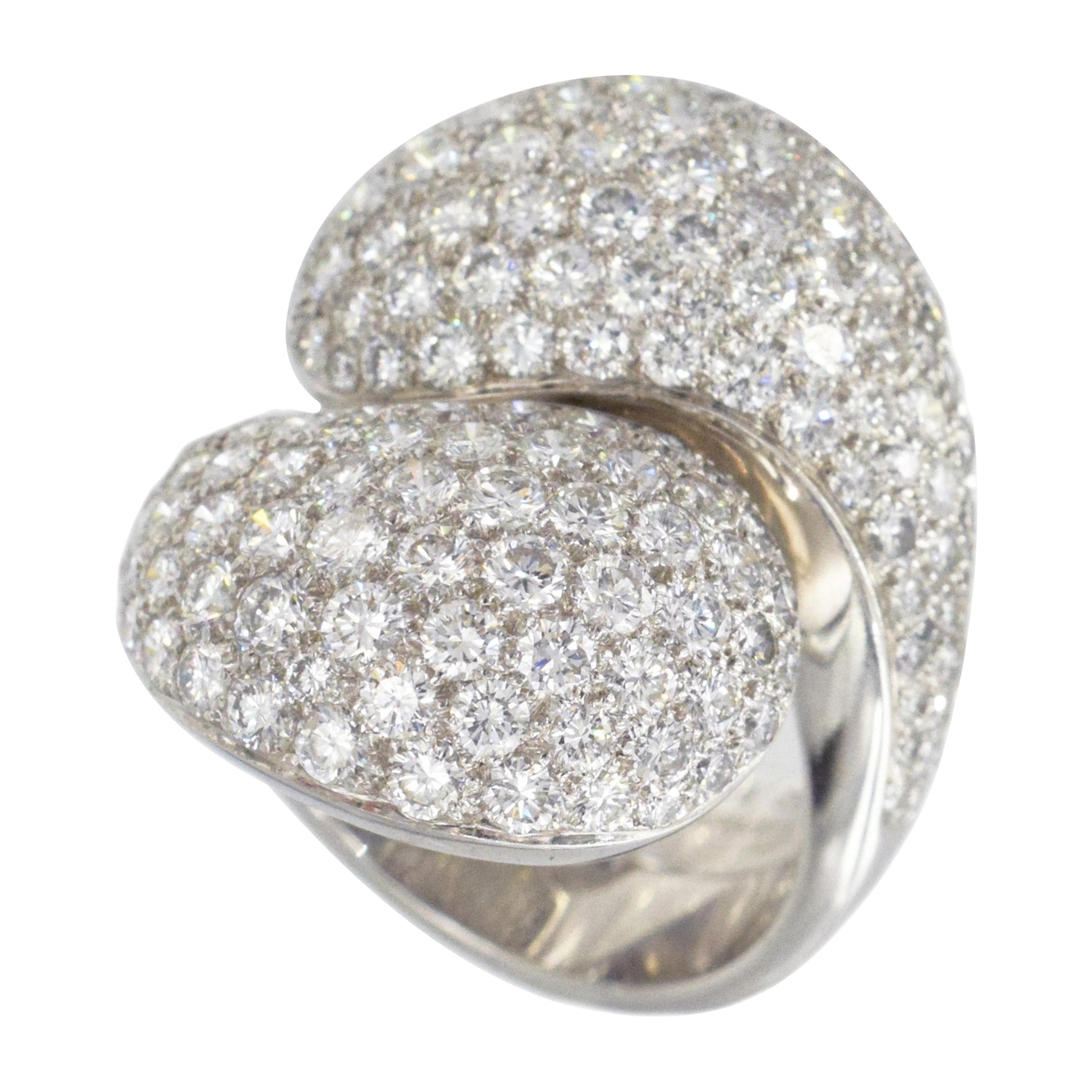 Cartier Diamond "Le Ying et Le Yang" Ring For Sale