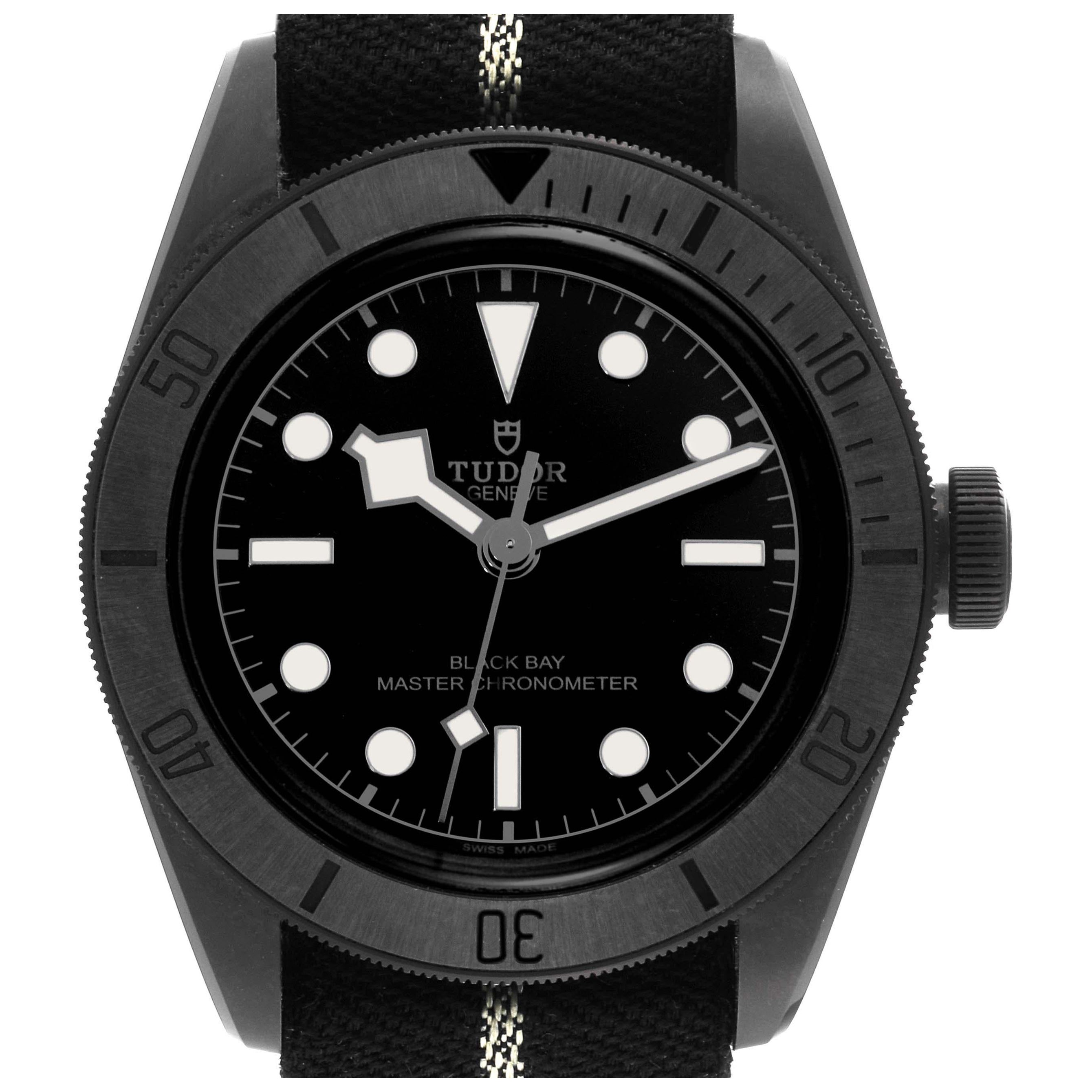 Tudor Heritage Black Bay Ceramic Mens Watch 79210 Box Card