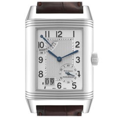 Used Jaeger LeCoultre Reverso Grande Date 8 Day Steel Mens Watch 240.8.15 Q3008420