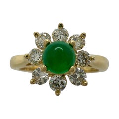 Emerald Cluster Rings