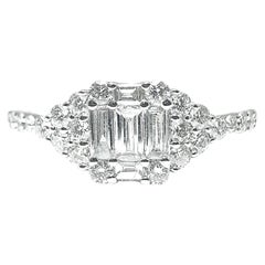 Multi Shape White Diamond Ring