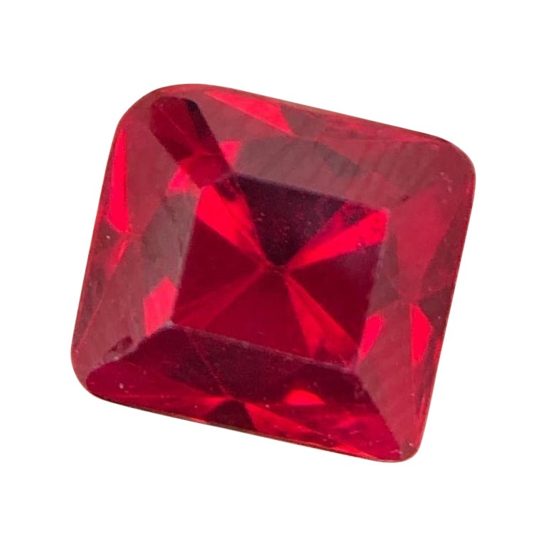 GRS Certified Vivid Red Natural Spinel 2.70 ct Natural Angel Cut Rare Burma  For Sale