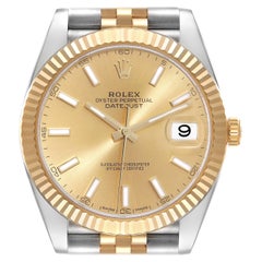Used Rolex Datejust 41 Steel Yellow Gold Champagne Dial Mens Watch 126333