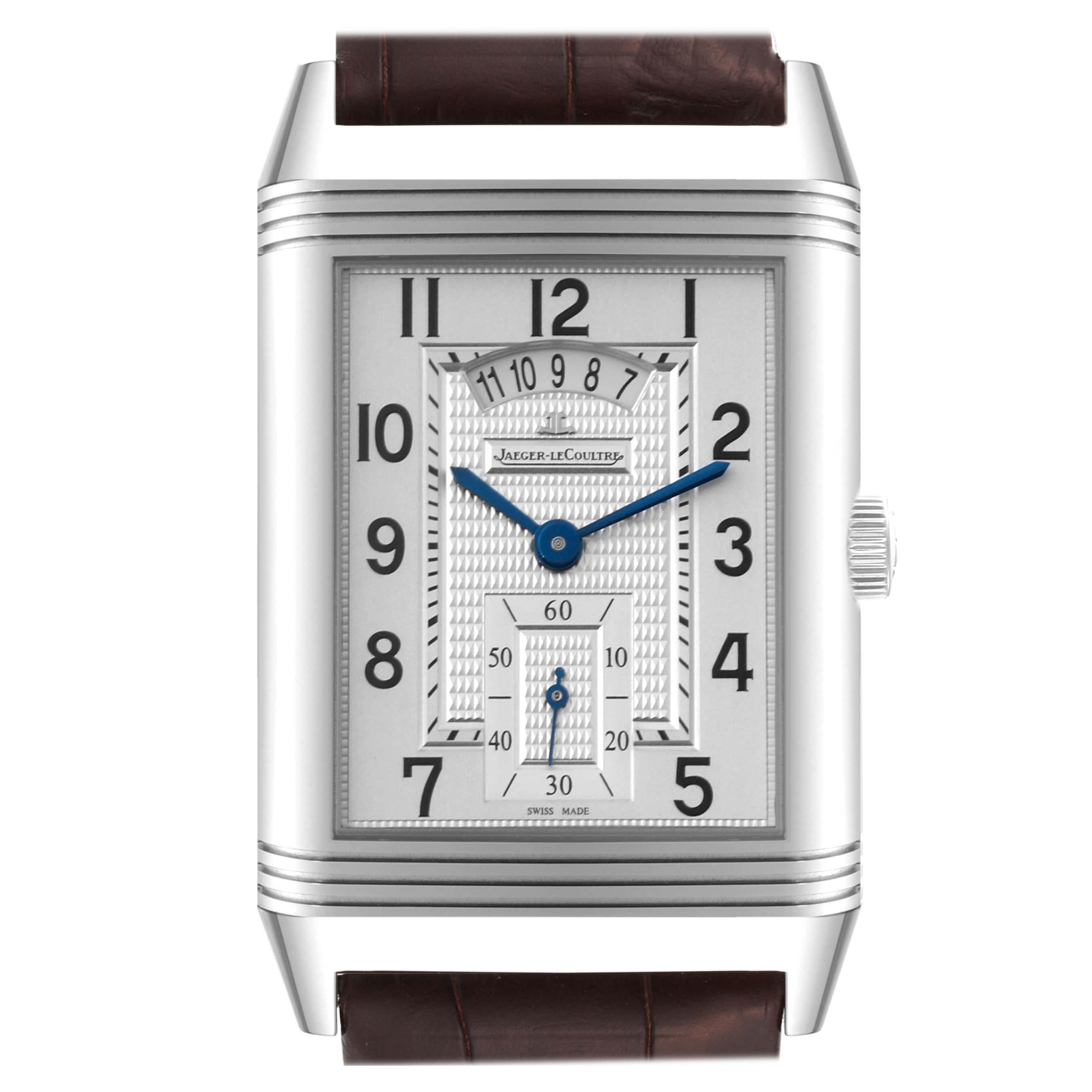 Jaeger LeCoultre Grande Reverso Montre en acier pour hommes 273.8.85 Q3748421 en vente