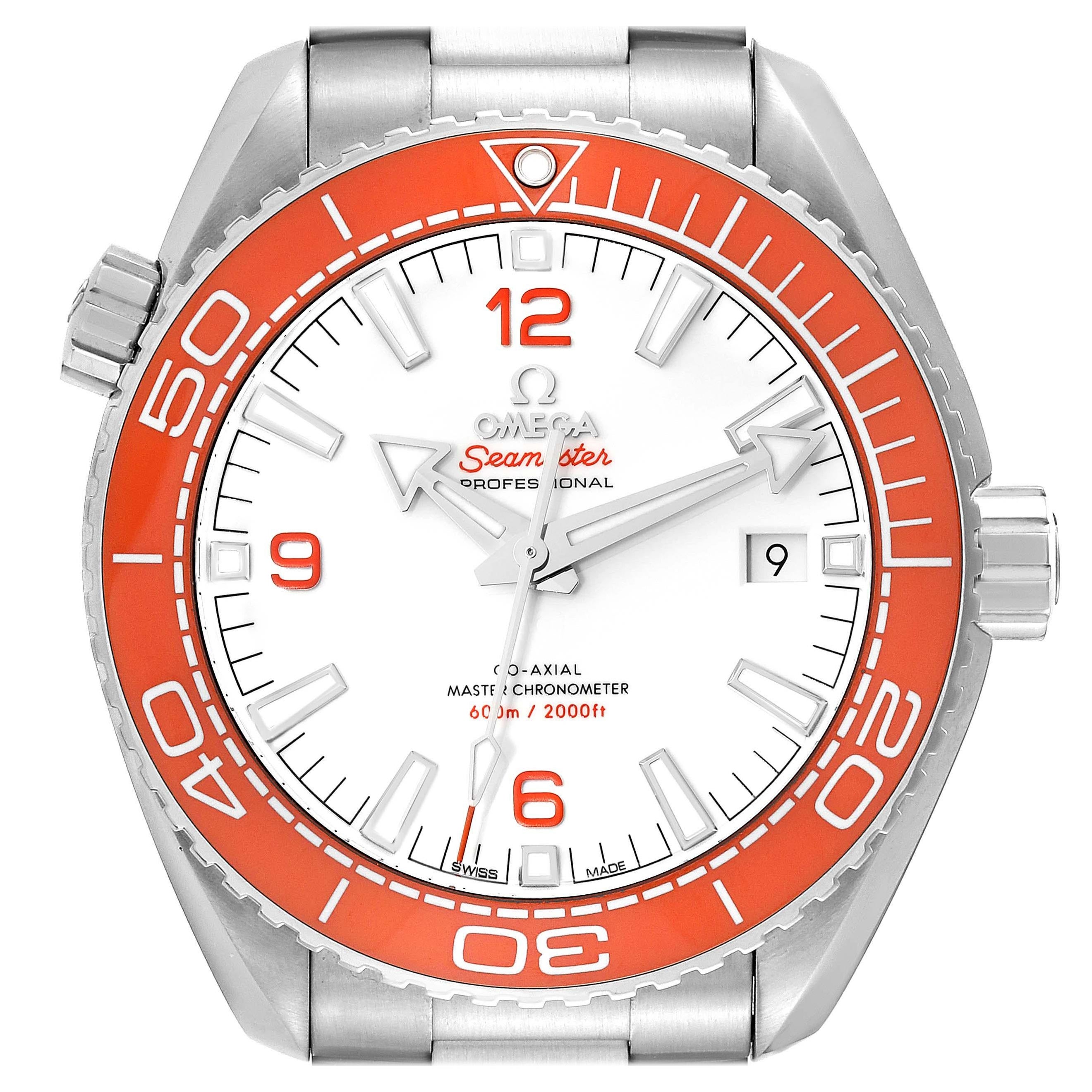 Omega Seamaster Planet Ocean 600M Stahl-Herrenuhr 215.30.44.21.04.001 Boxkartenkarte aus Stahl im Angebot