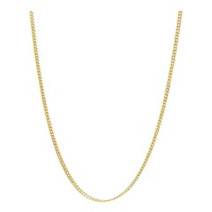 Semi-Solid 14K Yellow Gold 4.5mm Miami Cuban Chain Necklace - 22 Inches