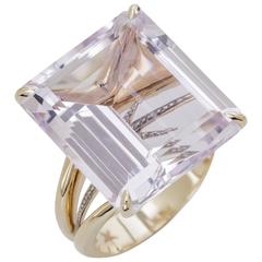 H. Stern 25.00 Carat Amethyst Diamond Gold Ring