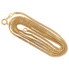 Vintage 9ct Gold 24" Curb Chain 7.64 grams