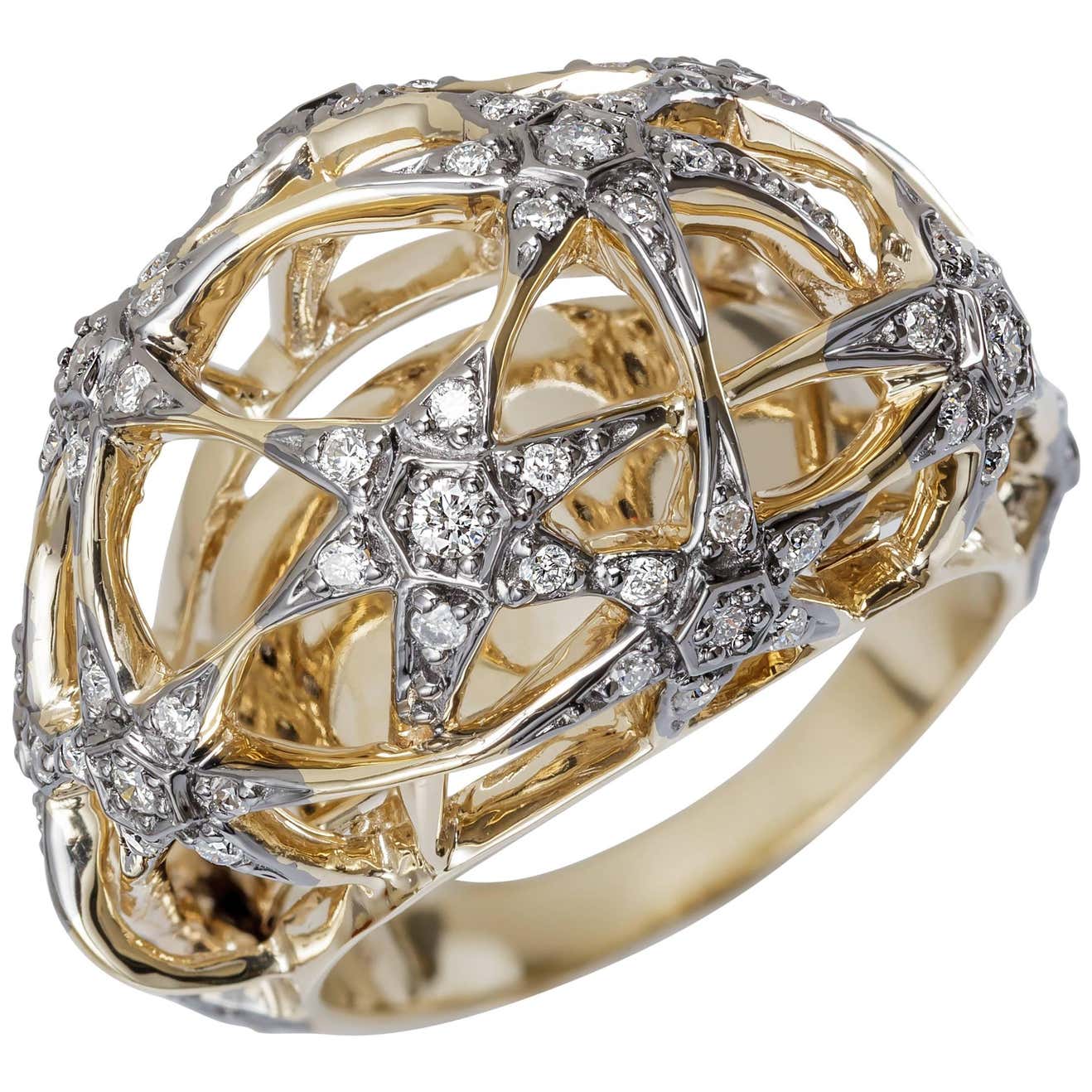 H. Stern Diamond Noble Gold Copernicus Ring 18k Noble Gold, Size 6 at ...