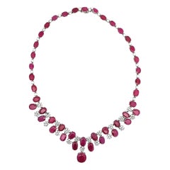 Ruby Drop Necklaces