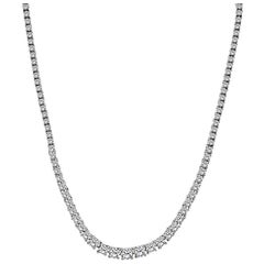 Vintage 5.50ct Diamond Tennis Necklace