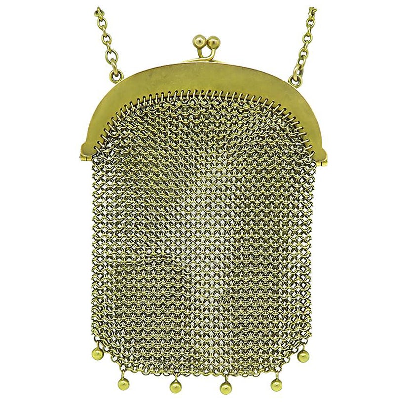 Victorian Gold Mesh Purse