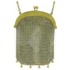 Vintage Victorian Gold Mesh Purse