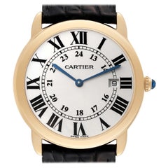 Cartier Ronde Solo 36mm Large Yellow Gold Steel Mens Watch W6700455 Unworn