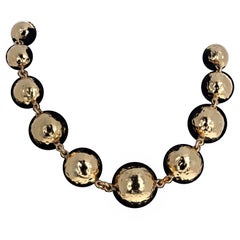 AJD Brilliante polierte leuchtende "Goldy" Rondell 19"-21" Halskette