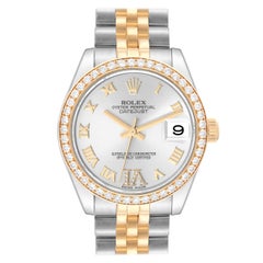 Rolex Datejust 31 Midsize Steel Yellow Gold Diamond Ladies Watch 178383