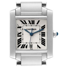 Used Cartier Tank Francaise Large Automatic Steel Mens Watch W51002Q3