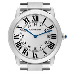 Cartier Ronde Solo Grande montre pour hommes 36 mm en acier W6701005