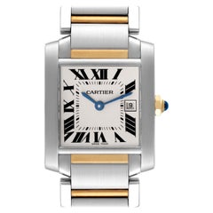 Cartier Tank Francaise Midsize Steel Yellow Gold Ladies Watch W51012Q4